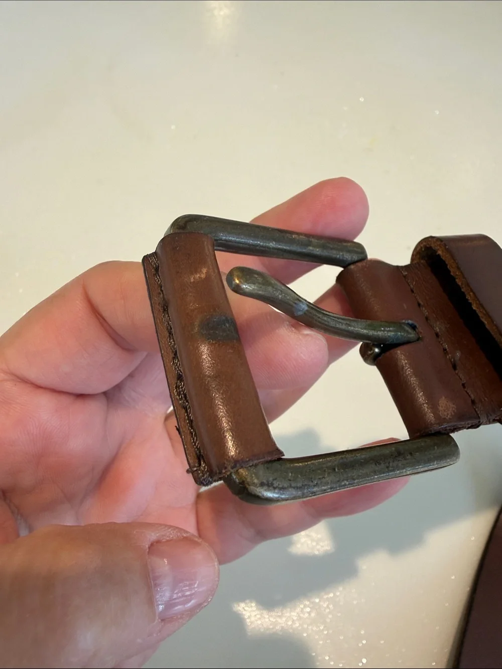 Timberlanf Classic Brown Leather Men's Belt size 40